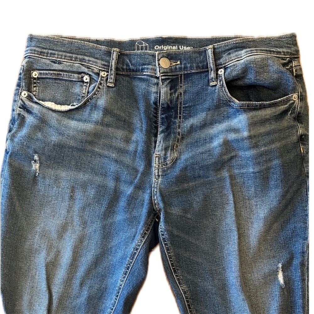 Men's OU Distressed Denim Jeans